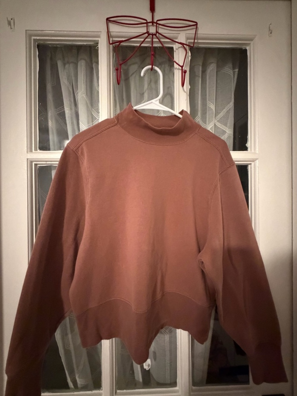 DSG Women's Mock Neck Sweater - Dusty Rose Brown